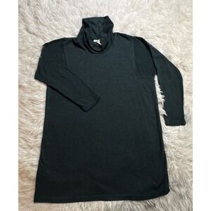 Pure Jill Long Turtleneck Sweater Women's Medium Petite PM Dark Green Knit New!